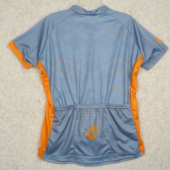 VOLER* Women's Athletic Short Sleeve 3/4 Zipper High/Low Curved Hem Shirt Medium - Picture 2 of 10